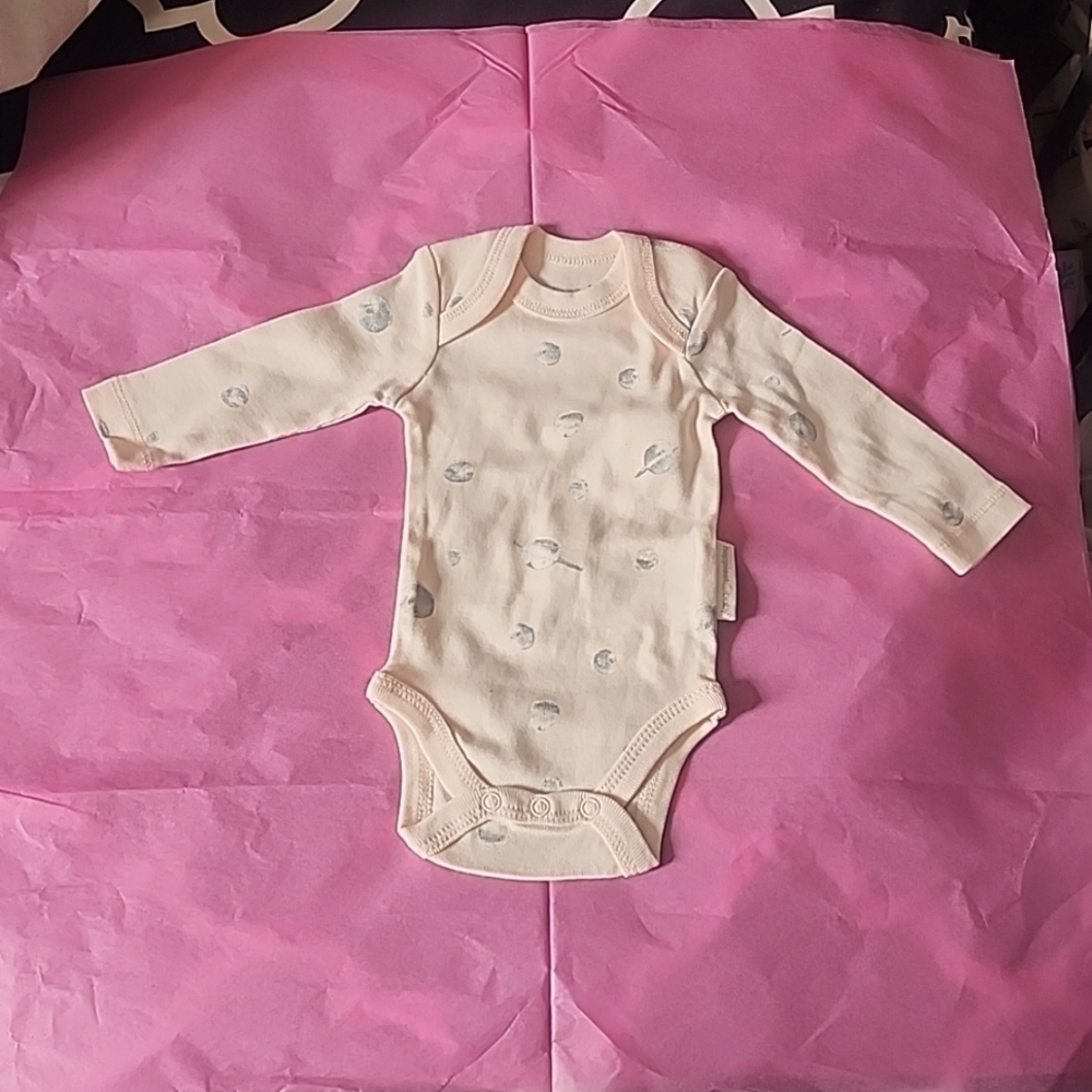 Happiest baby preemie long sleeve onesie diaper shirt